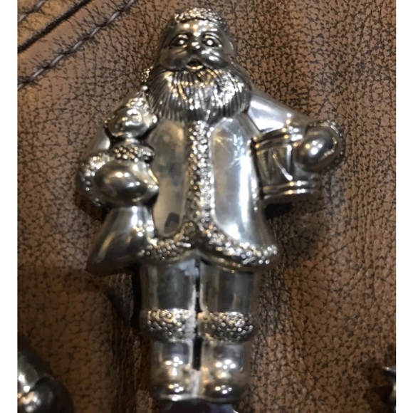 WALLACE Christmas SPREADERS Santa snowman candy cane tree holiday 4 stainles SET - Picture 7 of 7